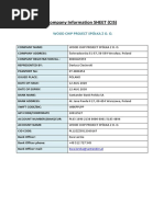 Company Information Sheet (Cis) Form: Dear Sir/Madam | PDF