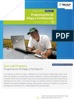 CC - AGRICOLA - Programación de Riego y Fertilización PDF