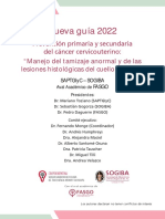 Nueva guía 2022 prevención cáncer cuello uterino