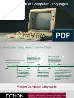 The Evolution of Computer Languages