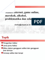 Adiksi Internet, Game Online, Merokok, Alkohol, Problematika Dan Solusinya