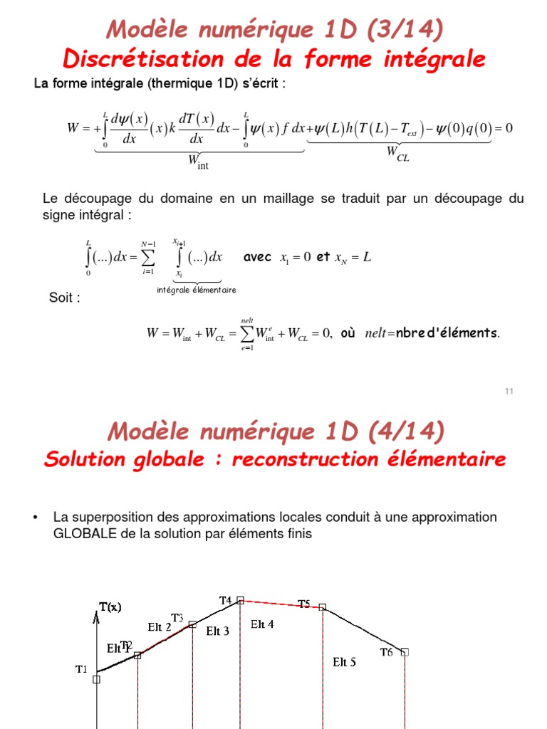 Discrétisation et Assemblage 1D en FEM | PDF | Méthode des éléments ...