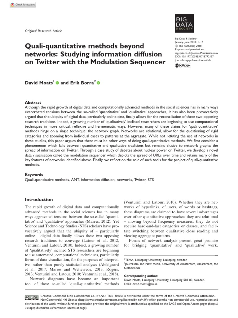 Moats, David.2018 | PDF | Hashtag | Qualitative Research
