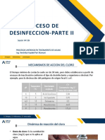 Sesión 9. Proceso de Desinfecctación