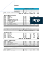 Materiales Por Ítem - Casa A6 - La Riviera