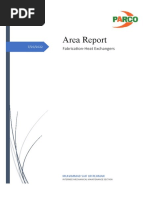 Area Report Heat Exchangers