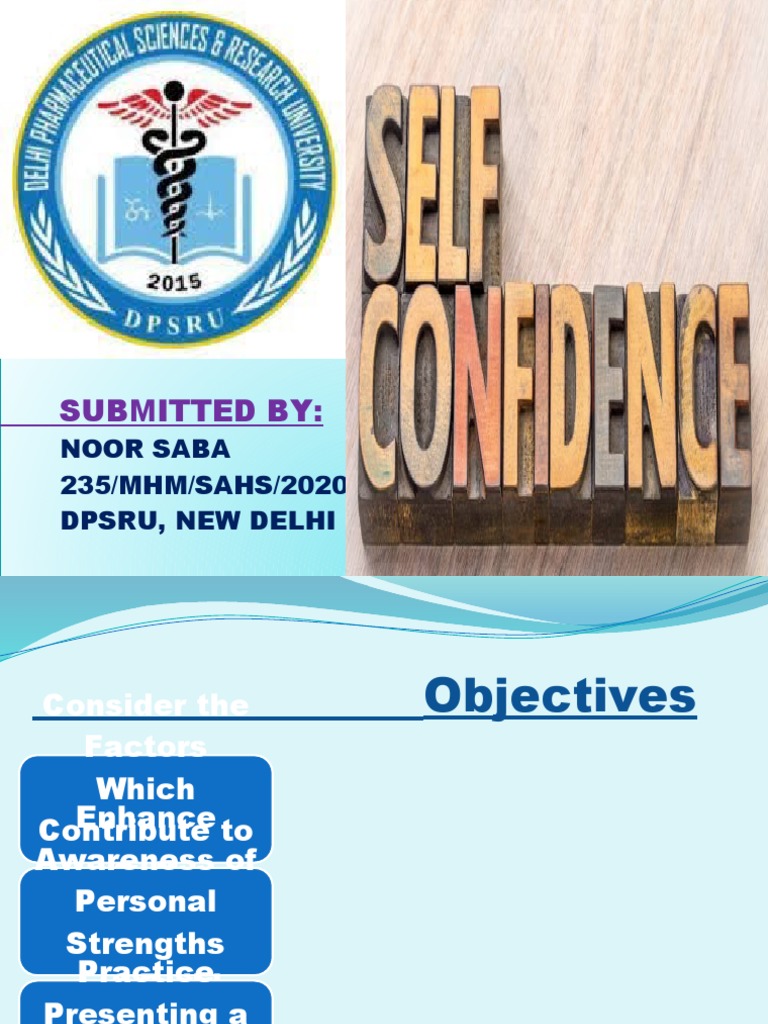 Building Self-Confidence Strategies | PDF | Self Esteem | Psychology