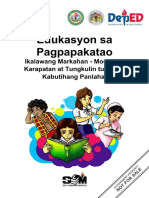 Edukasyon Sa Pagpapakatao: Ikalawang Markahan - Modyul 2: Karapatan at Tungkulin Tungo Sa Kabutihang Panlahat