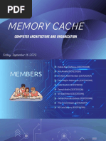 Memory Cache: Computer Architecture and Organization