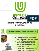 Higiene alimentos manipulacion