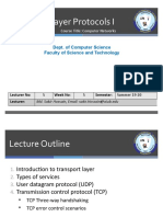 Lecture 5 Transport Layer I