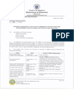 Dm No. 405 s. 2022 Interim Guidelines of the Youth Commission on Elections and Appointments Youth Comea for School Year 2022 2023