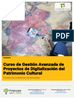 Curso Gestión Avanzada de Proyectos de Digitalización Del Patrimonio Cultural 2021