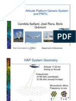 The High-Altitude Platform Generic System and Pimts: Candida Spillard, José Riera, Boris Grémont