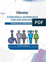 Atención A Las Personas Con Discapacidad-Manual de Aprendizaje