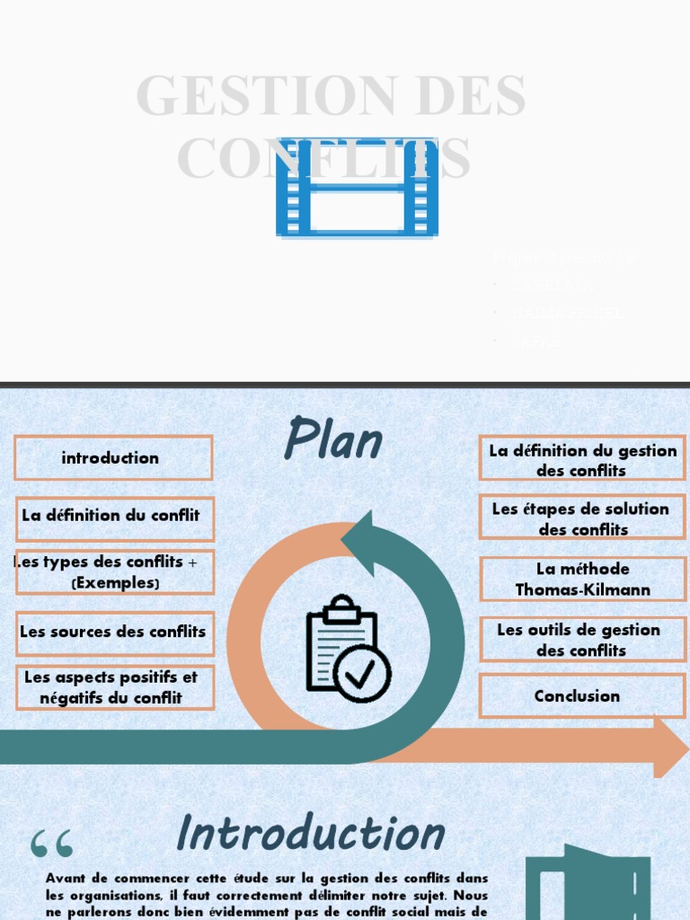 Gestion des Conflits en Entreprise | PDF | Négociation | Résolution de ...