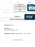 Stage Perfectionnement: Rapport de