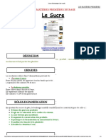 Cours Technologie 1ère Année - Le Sucre