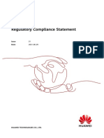 SMU02C-B05A V100R002 Regulatory Compliance Statement