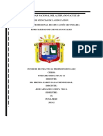 Informe de Prácticas Preprofesionales de Unidades Didácticas 11