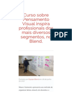 Curso Sobre Pensamento Visual Inspira Profissionais Dos Mais Diversos Segmentos, No Blend. - Blend