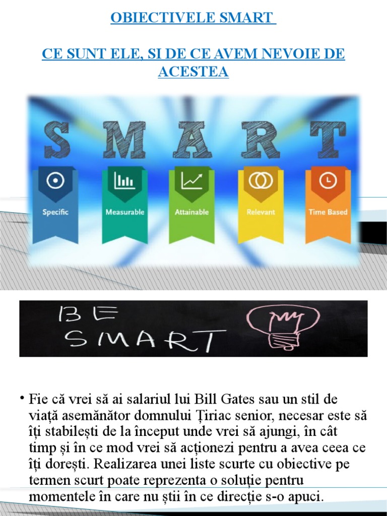 Anton Geany - Obiective Smart | PDF
