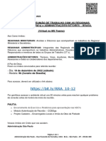 Convocação - RRM - RAs Brasil - 10 de Dezembro de 2022