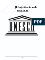 MSSQL Injection in Web Unesco