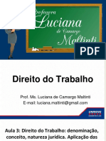 Aula 03 - Aplicação Das Normas Jurídicas No Tempo e Espaço. Hierarquia Das Normas. Princípios. OIT