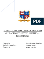 To Estimate Charge On Pith Ball Class XI