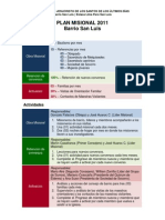 Plan Misional 2011 - Barrio San Luis