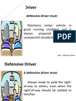 1.2 Intro To Defensive Driving