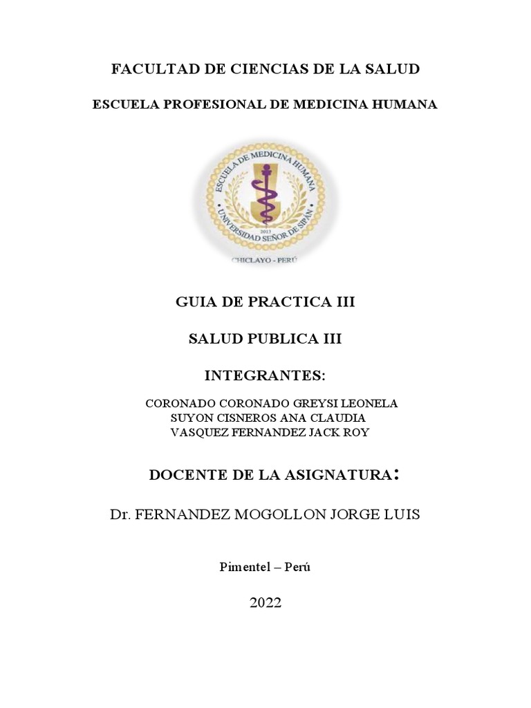Guia 4 Salud Publica Iii Pdf Tuberculosis Tos