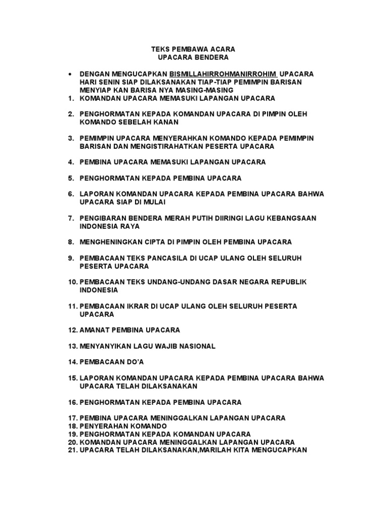TEKS PEMBAWA ACARA