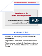 Arquiteturas de Redes de Computadores - DEPARTAMENTO COMPUTAÇÃO - UFF