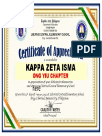 Certificate BE