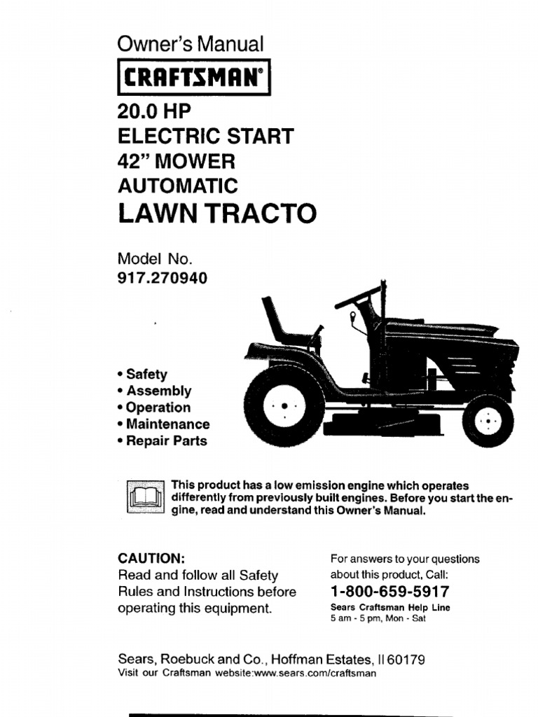 [WRG-5568] Craftsman 4000 Lawn Tractor Owners Manual | 2019 Ebook Library