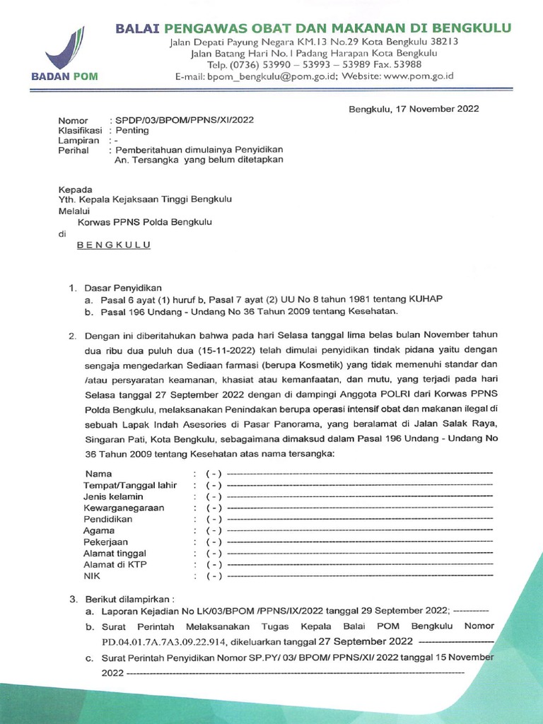 B. SPDP Kosong | PDF