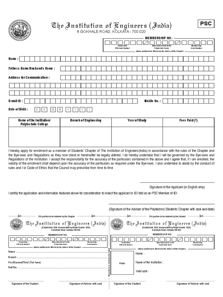 PSC Form | PDF