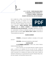 C/ Desarrolladora Trinidad S.A. Y Otro/A S /daños Y Perjuicios Incump. Contractual (Exc - Estado) (80) "