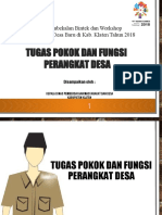 Tupoksi Perangkat Desa