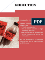Dicussion Form For Coca Cola