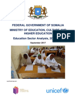 Somalia Education Sector Analysis 2012 16