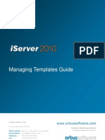 Managing Templates in Iserver