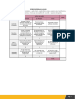 Rúbrica de Evaluación