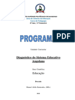 Programa de Diagnóstico Do Sistema Educativo Angolano