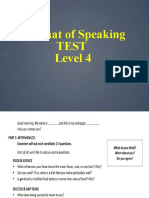 Format Speaking Test Level 4