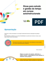 Dicas para Estudo e Gestão Do Tempo em Cursos Autoinstrucionais - V2