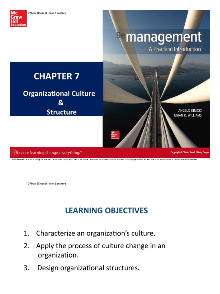 Chapter 7 - Organisational Culture - Structure - Apr22 - Ska5 | PDF ...