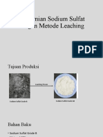Pemurnian Sodium Sulfat Dengan Metode Leaching